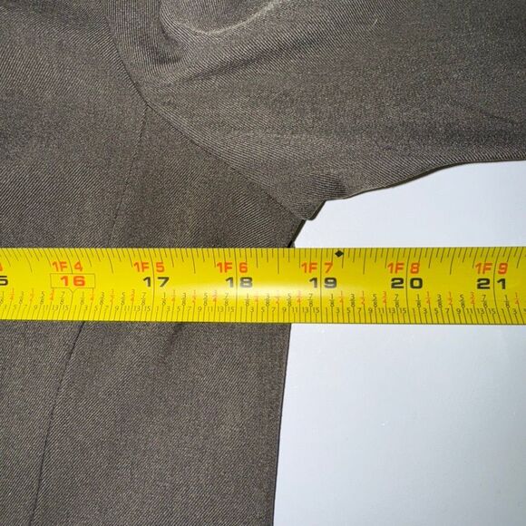 M.M. Lafleur Emily Dress in Olive Recycled WonderTex | Size 12 - Picture 11 of 13